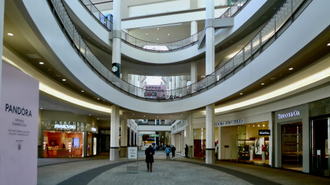 The Wintergarden in the center of Providence Place. PHOTO: Will Morgan