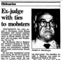 Joseph A. Bevilacqua's Obit, Chicago Tribune, June 22, 1989