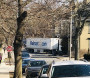 18 wheeler stuck at the corner of Angell and Gano Streets.  PHOTO: GoLocal