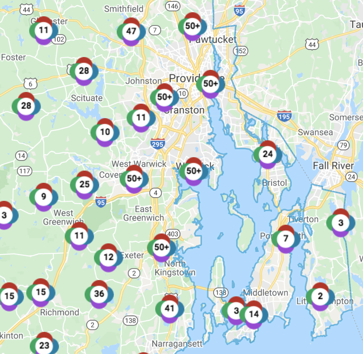 GoLocalProv | LIVE MAP: Power Outages Across RI