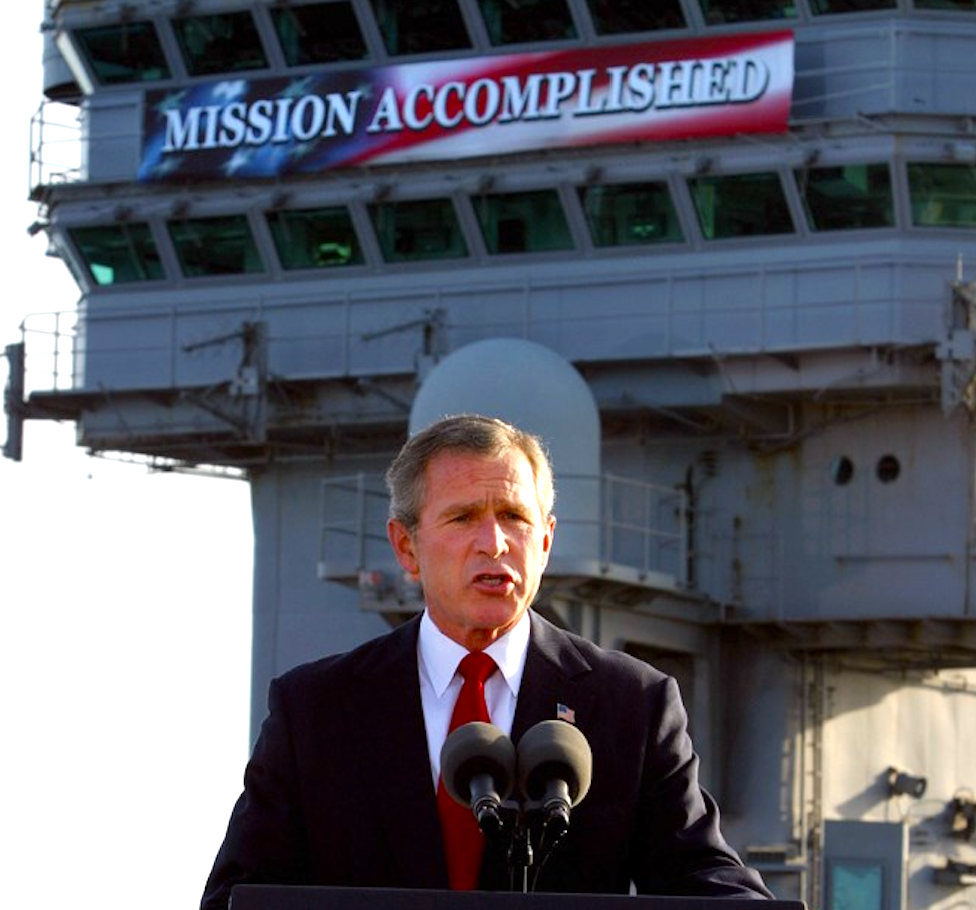 GoLocalProv | Citing President Bush, McKee Says RI Getting Ready to Order “Mission  Accomplished” Banners